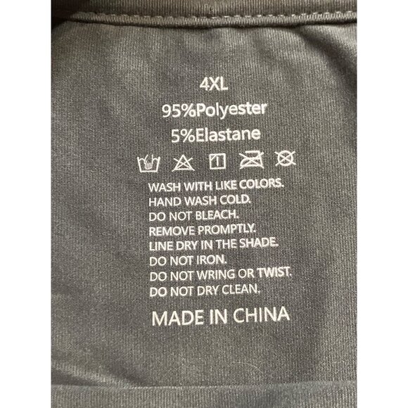 Women's Plus Size 4XL Graphic T-Shirt With Hearts Polyester & Elastane - Picture 4 of 5